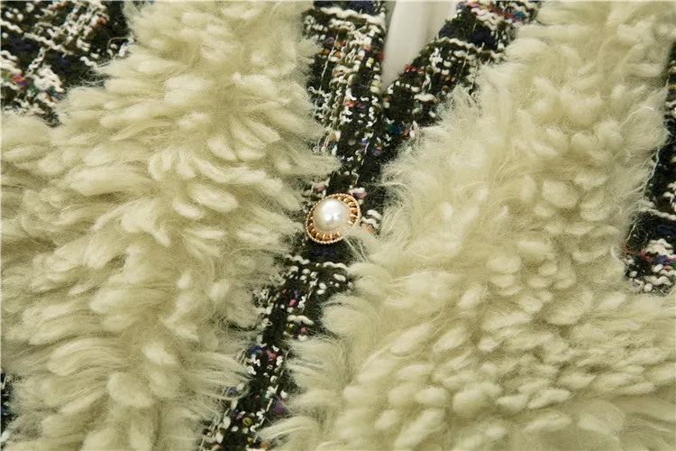 8GIRLS DESIGN TEDDY BUTTON THROUGH COAT