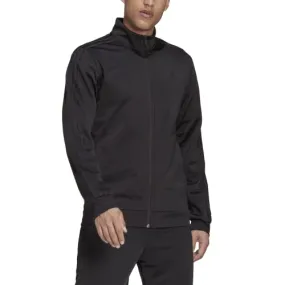 adidas Men's Warm-up Tricot Regular 3-stripes Track Jacket Black/Black Small