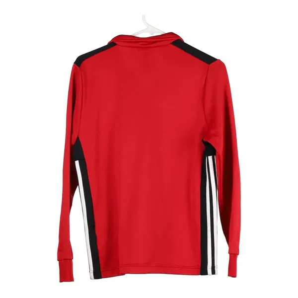 Age 13-14 Adidas Track Jacket - Large Red Polyester
