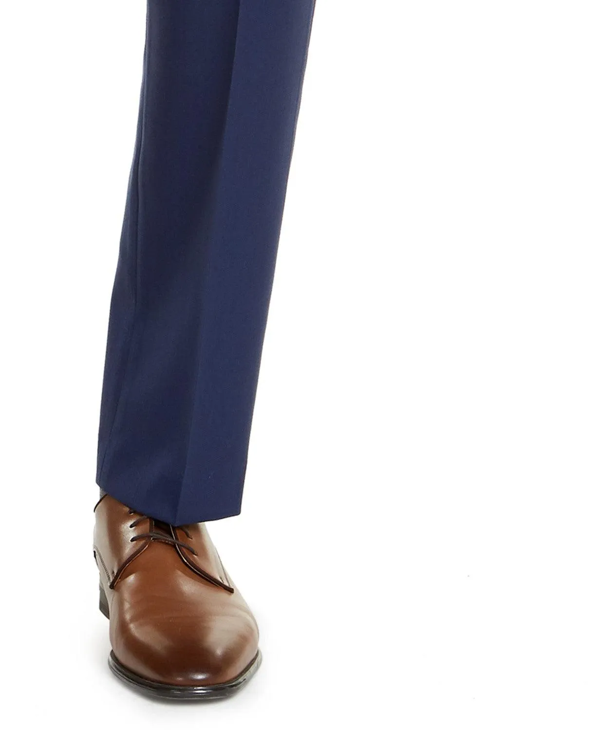 Alfani Mens Slim fit Dress Pants 36 / 32 Blue Solid Stretch