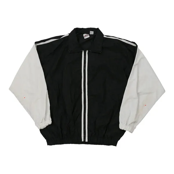 Athletic Works Track Jacket - XL Black & White Nylon Blend