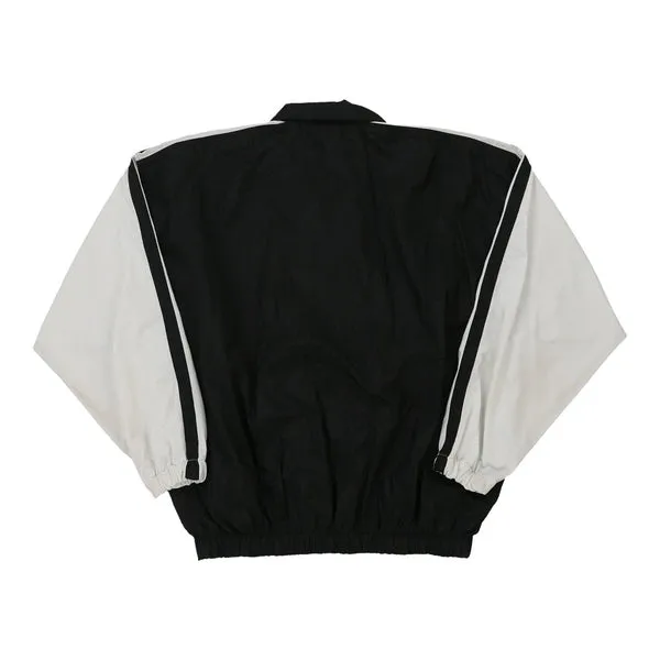 Athletic Works Track Jacket - XL Black & White Nylon Blend