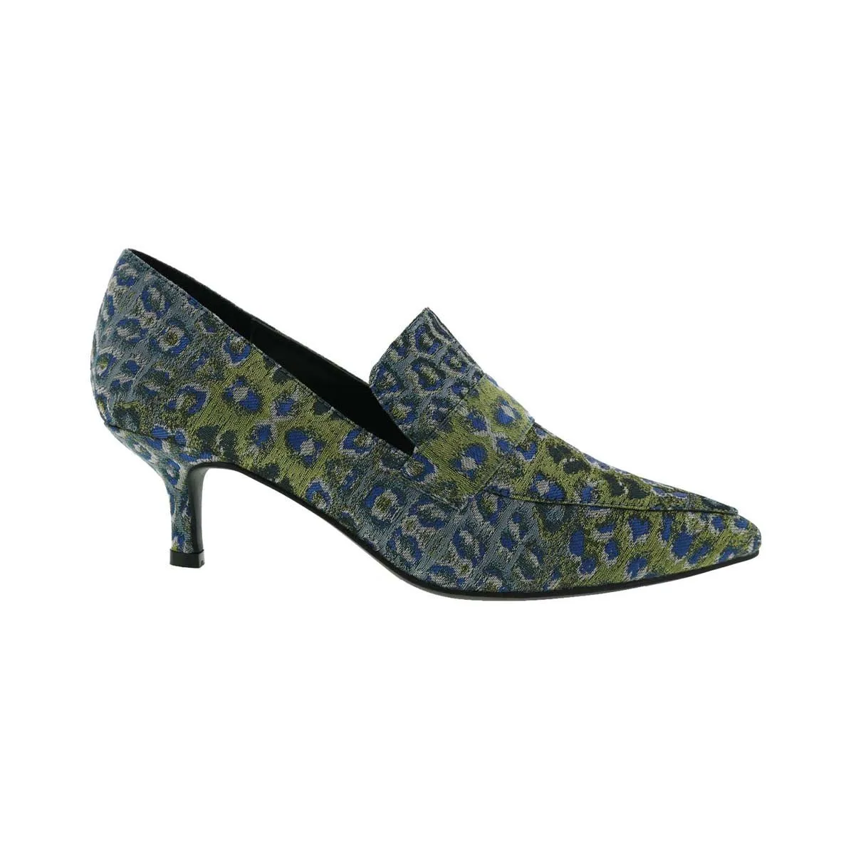 Bellini Brim Women Slip-on Shoe's In Blue Leopard Multi