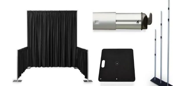 BLACK Adjustable Upright Pipe with Slip-Lock (2 and 3 sections models)