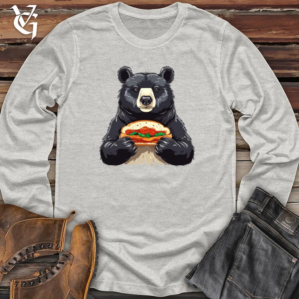 Black Bear with Hoagie Long Sleeve