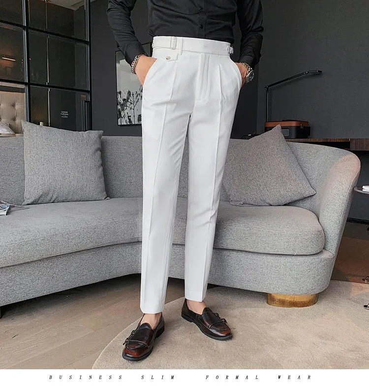 British Style Slim Fit Suit Pant