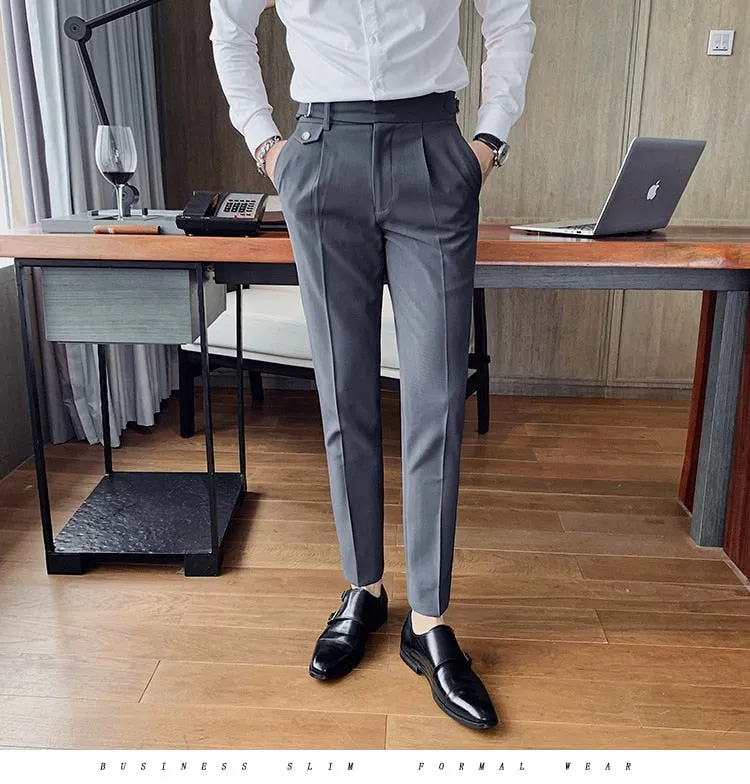 British Style Slim Fit Suit Pant