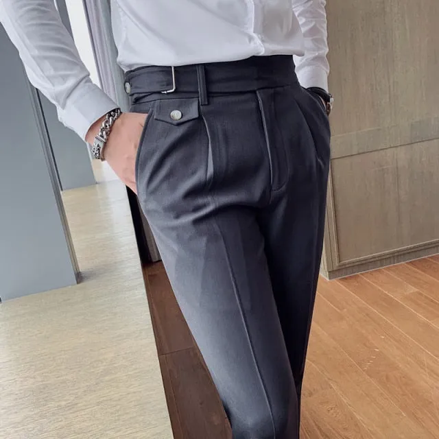 British Style Slim Fit Suit Pant