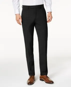 Calvin Klein Mens Skinny fit Dress Pants 31 / 30 Black Solid Stretch