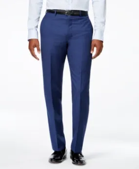 Calvin Klein Mens Slim fit Dress Pants 34 / 30 Blue Stretch