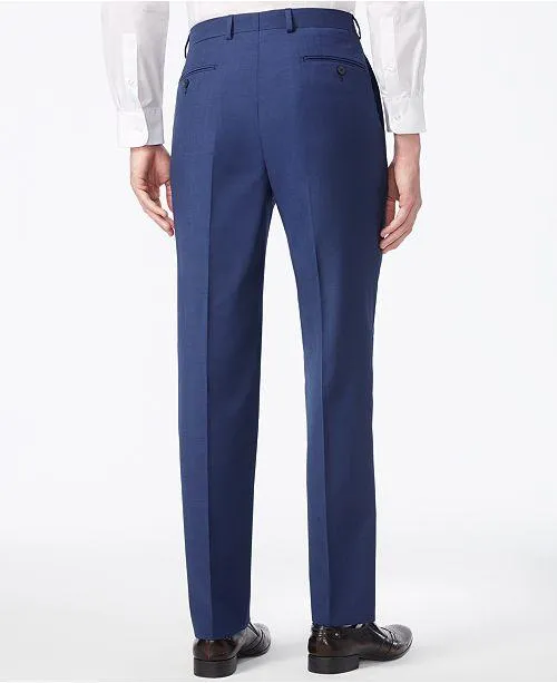 Calvin Klein Mens Slim fit Dress Pants 34 / 30 Blue Stretch
