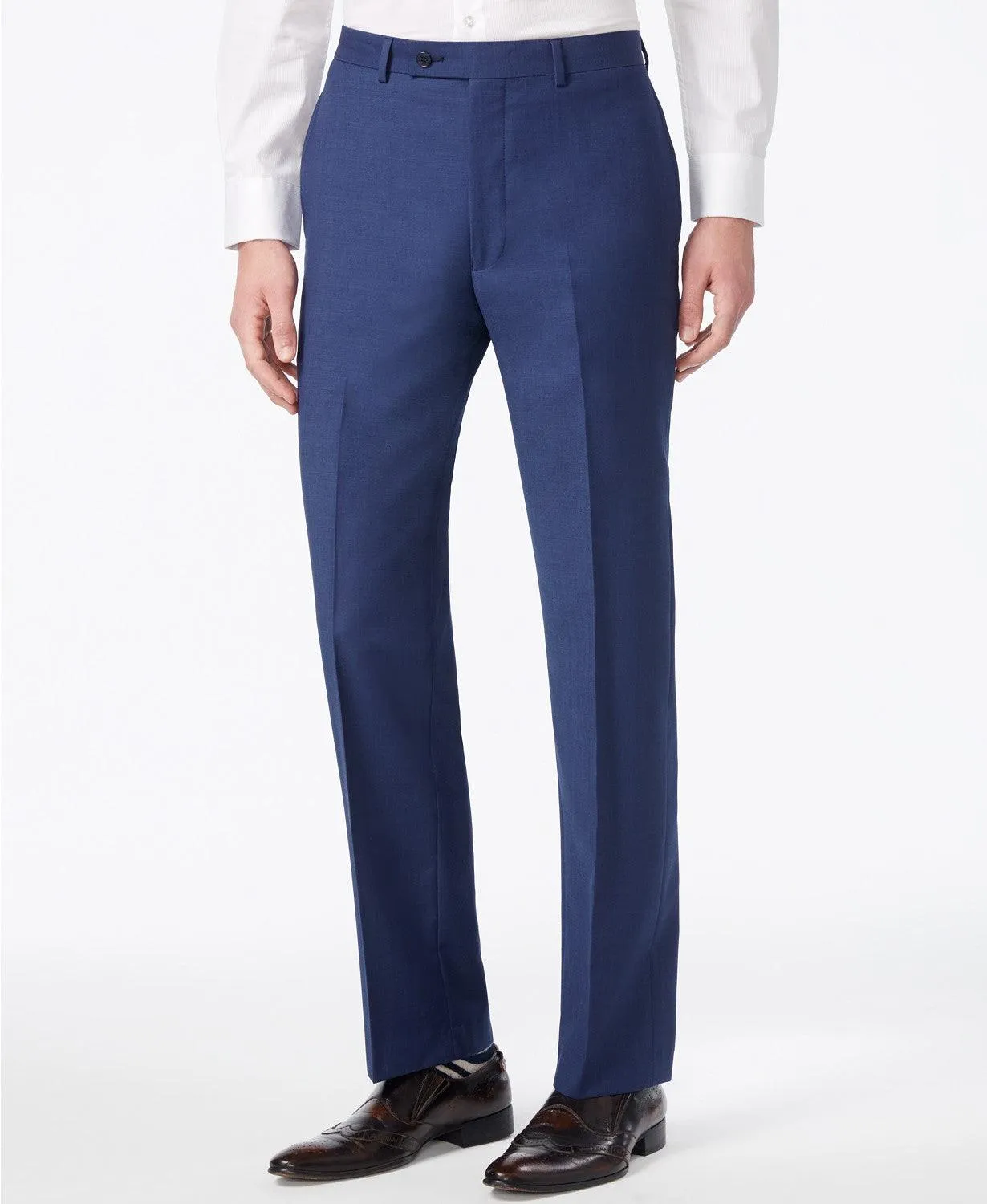 Calvin Klein Mens Slim fit Dress Pants 34 / 30 Blue Stretch