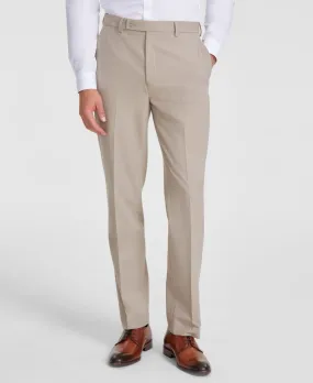 Calvin Klein Mens Slim fit Dress Pants 36 / 30 Beige Solid