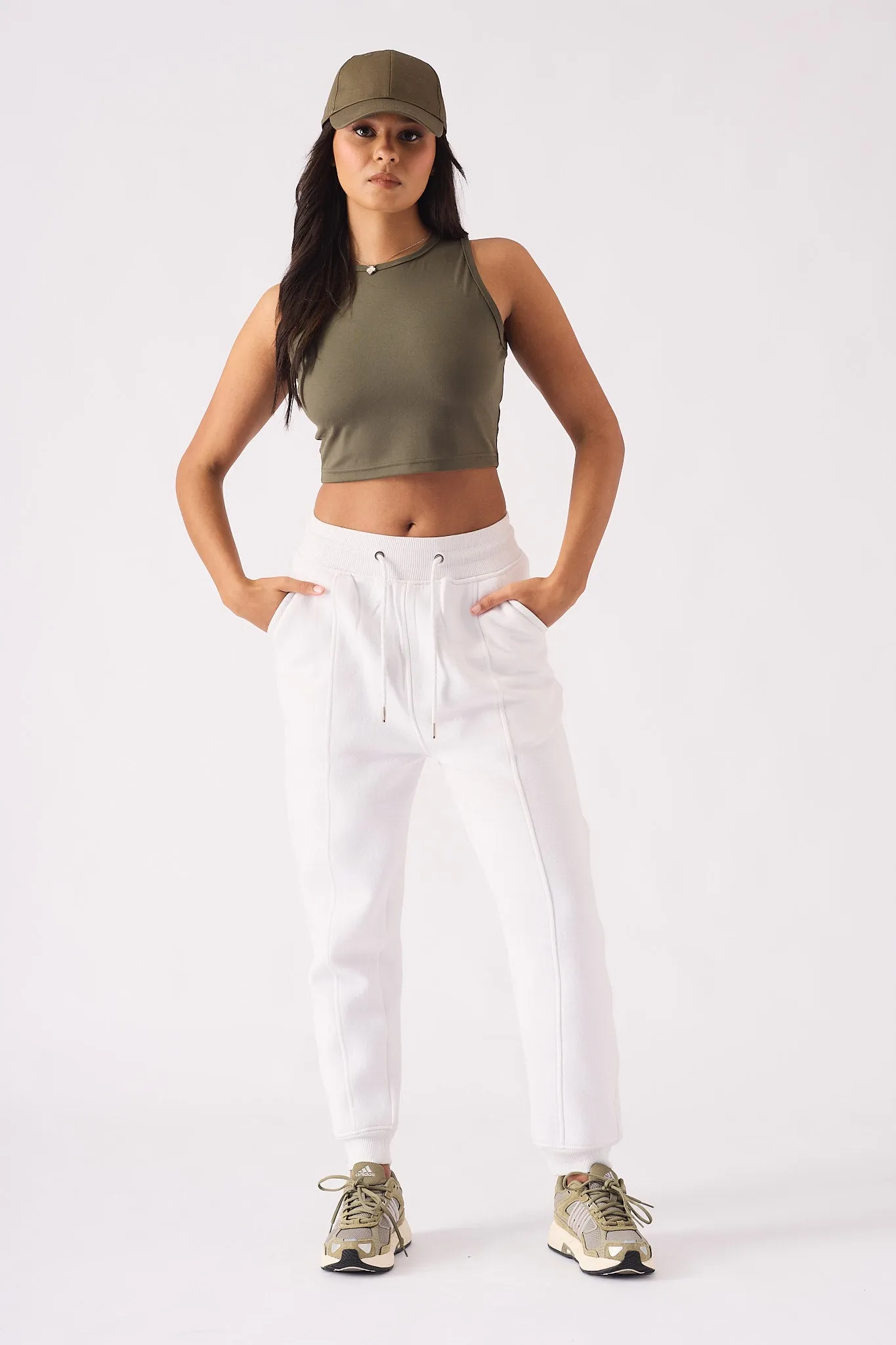 Core Motive Tapered Joggers - White