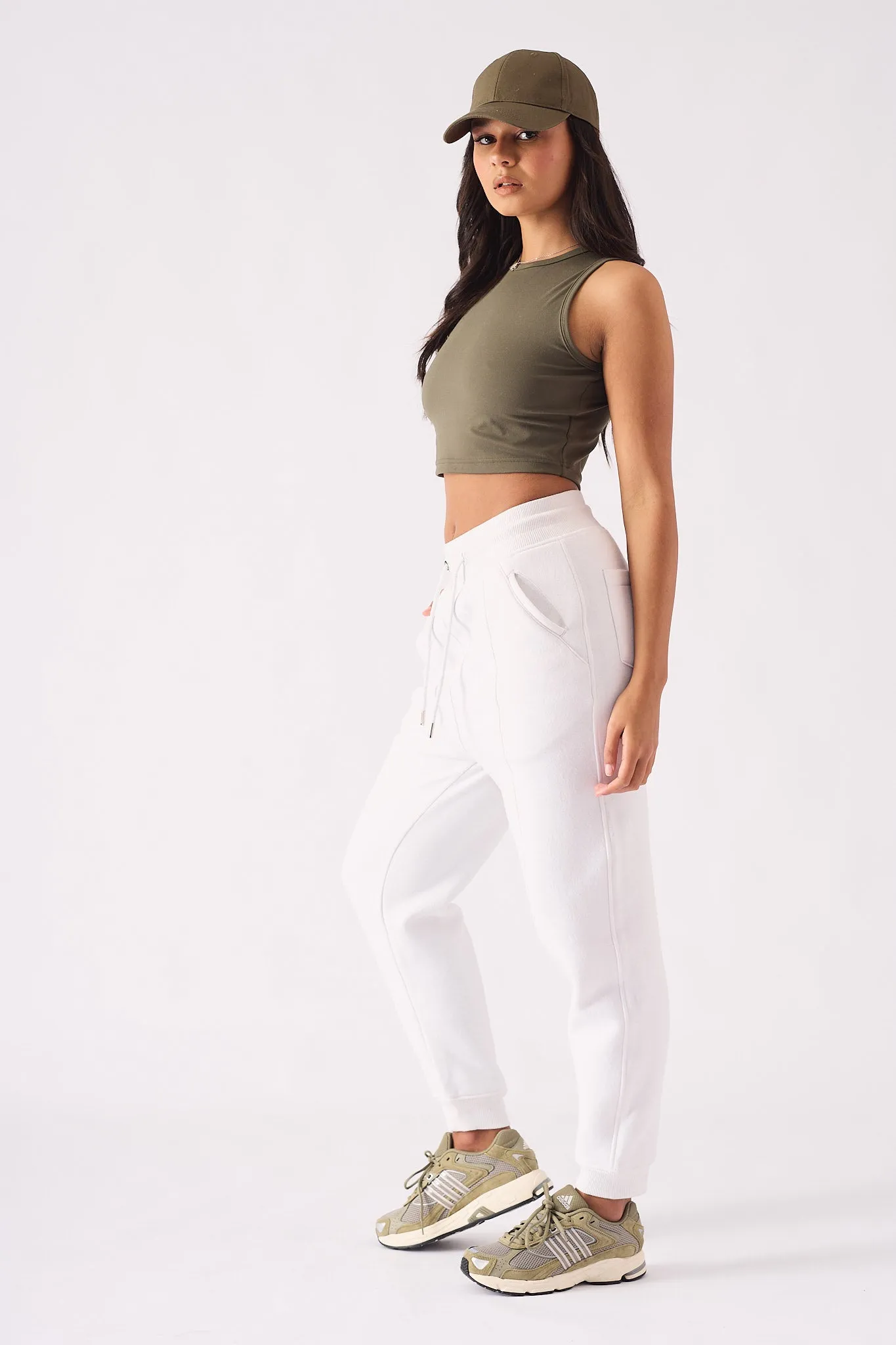 Core Motive Tapered Joggers - White