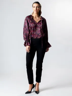 DAINTREE Pleat Detail Blouson Top