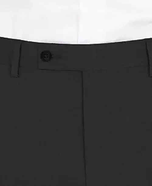 Dkny Mens Modern fit Dress Pants Pants 34 / 34 Black Solid Stretch
