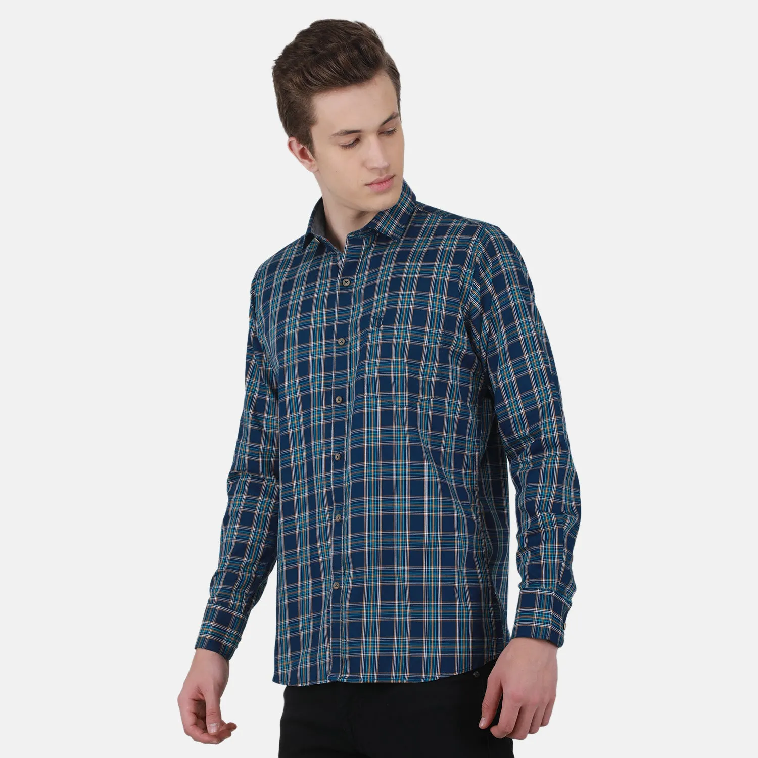 Duke Stardust Men Full Sleeve Cotton Shirt (SD8CKTBQ)