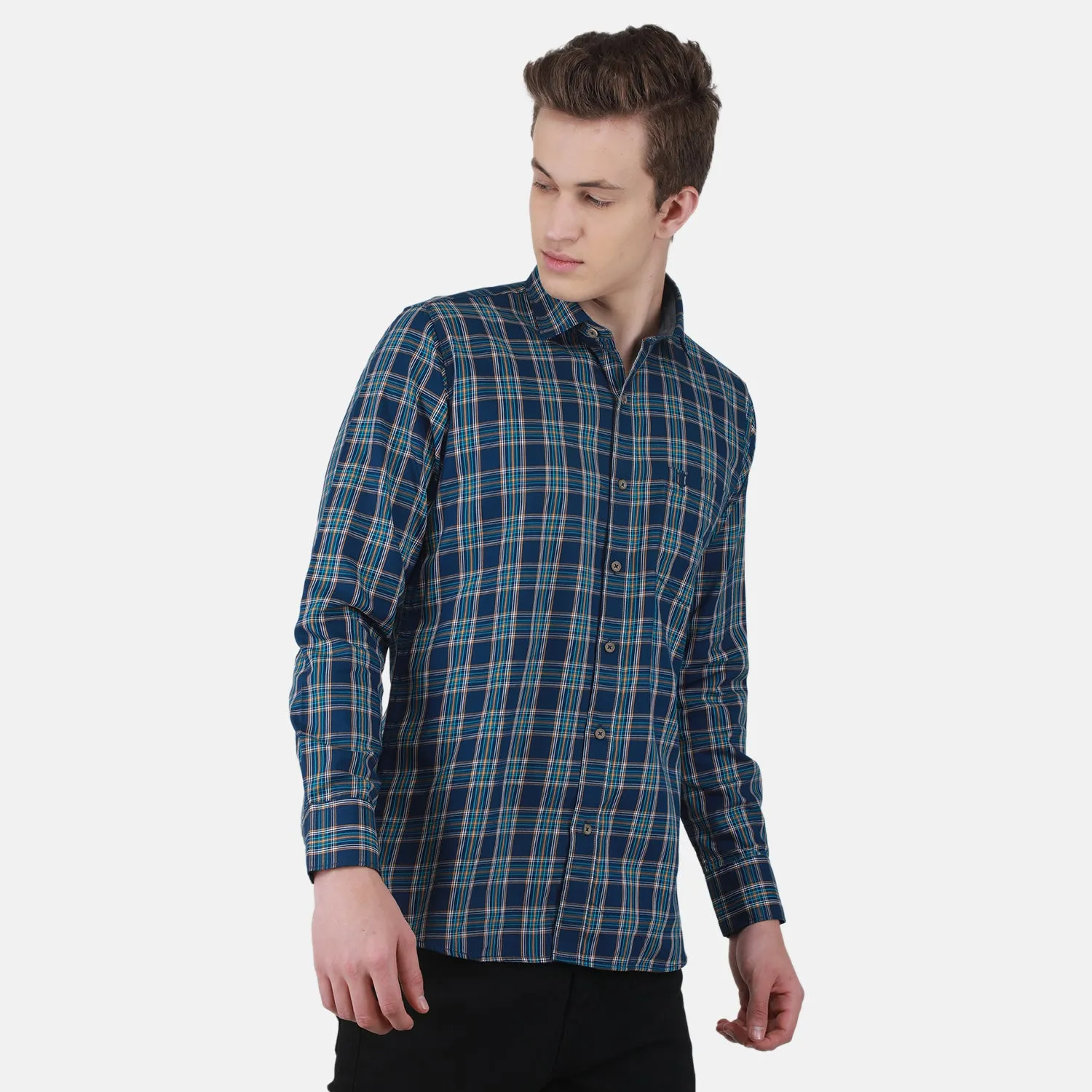 Duke Stardust Men Full Sleeve Cotton Shirt (SD8CKTBQ)