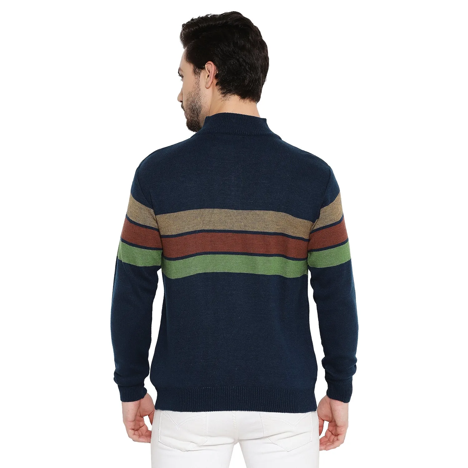 Duke Stardust Men Full Sleeve Half Zip Sweater (SDS2079)