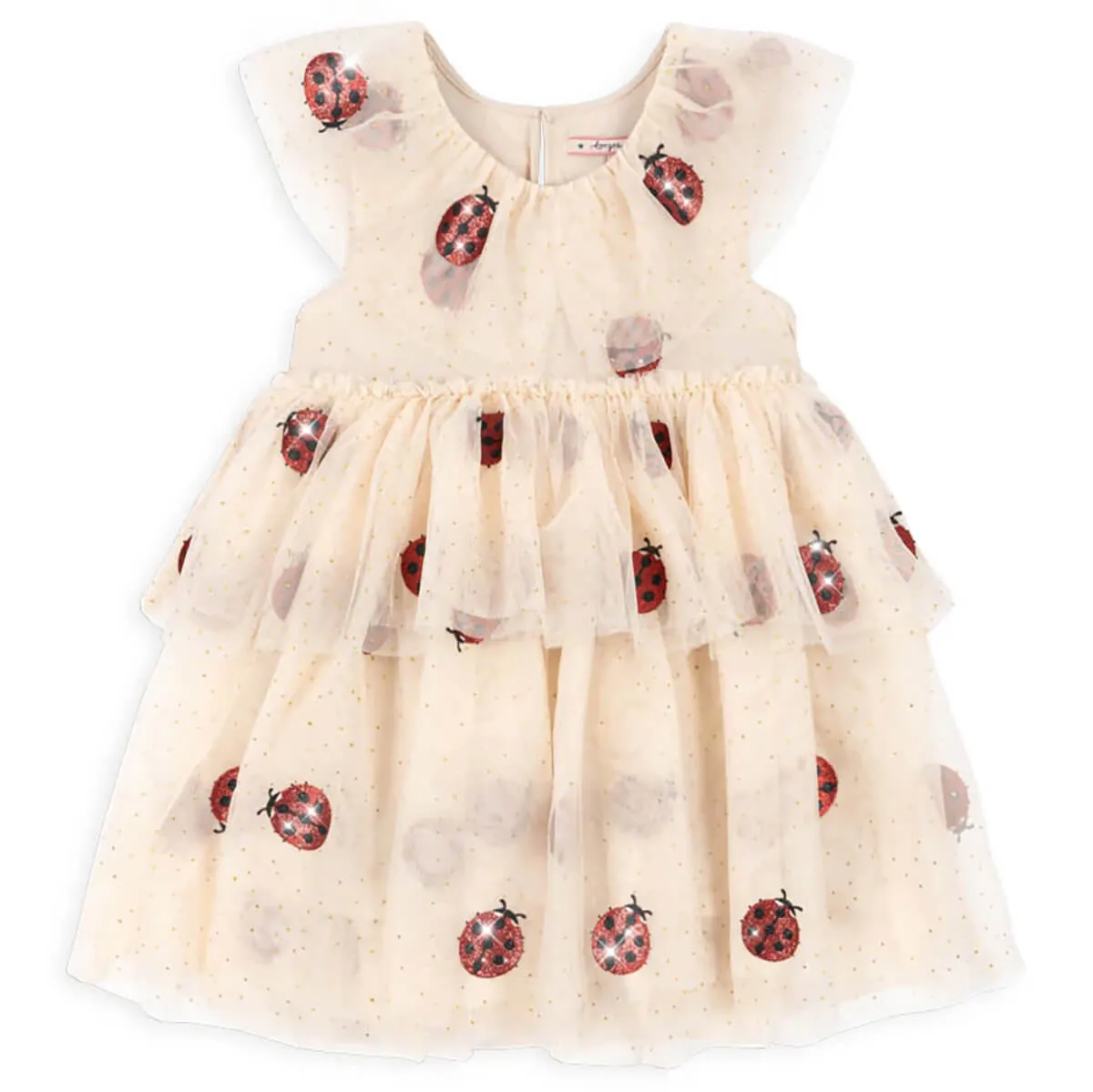 Fayette Dress in Ladybug Glitter by Konges Slojd