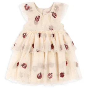Fayette Dress in Ladybug Glitter by Konges Slojd
