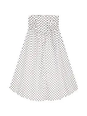 Ganni Printed Double Satin Long Pocket Skirt