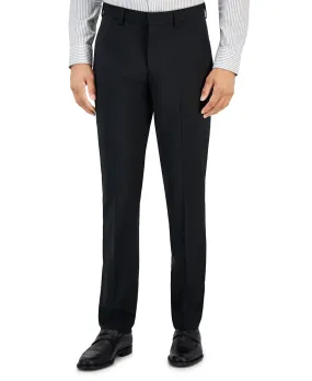 Hugo Boss Mens Slim fit Dress Pants 32 / 32 Black Solid Stretch