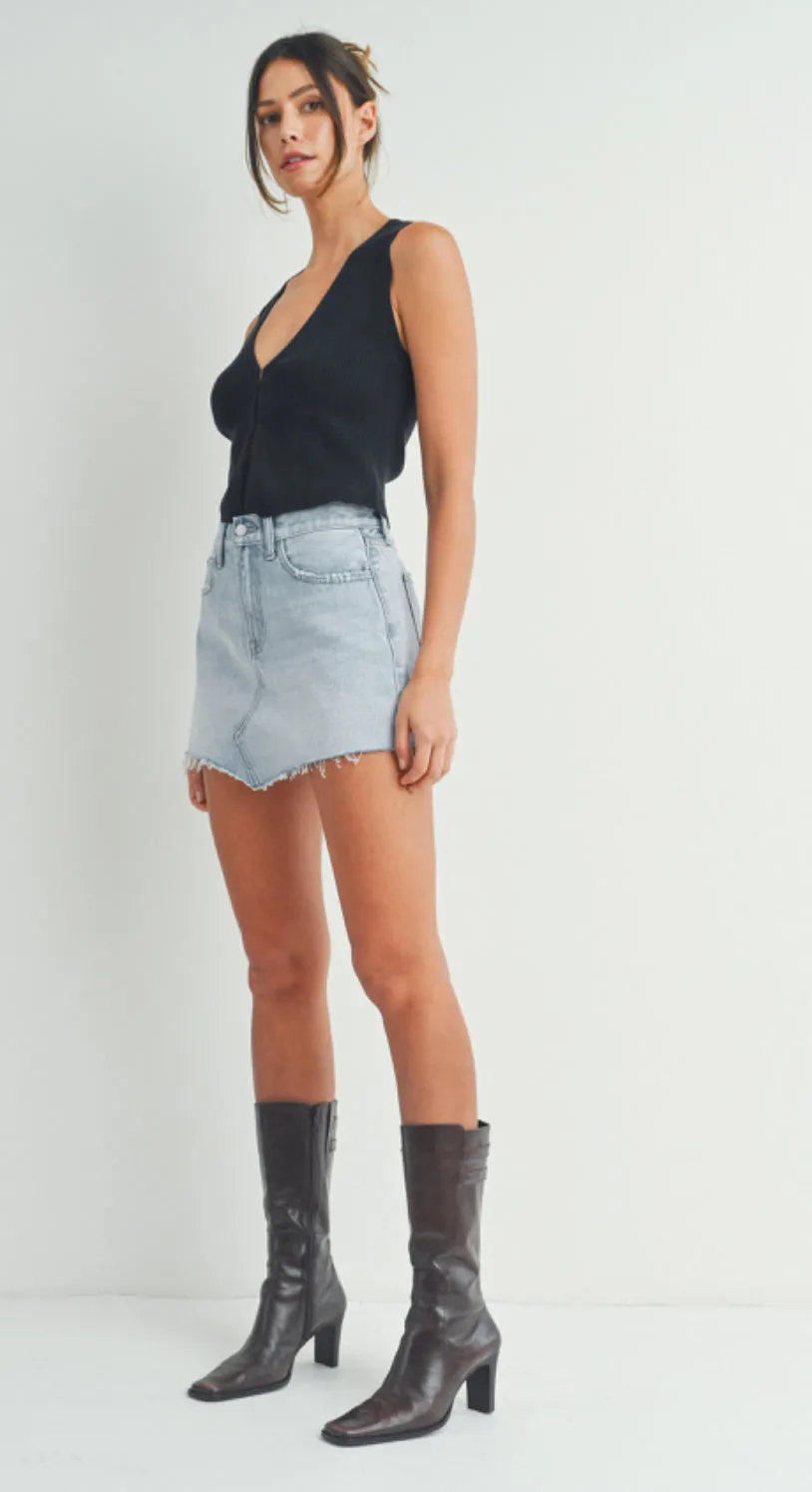 JK245n 90s Denim Mini Skirt