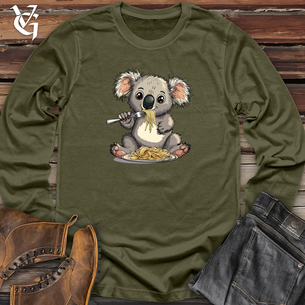 Koala Eating Pasta Long Sleeve
