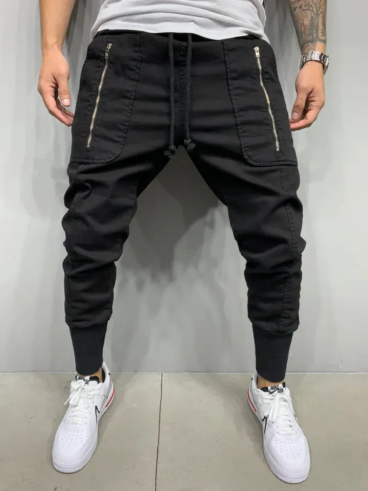 KOR Premium Quality Cargo Multi-Pocket Skinny Cotton Pants