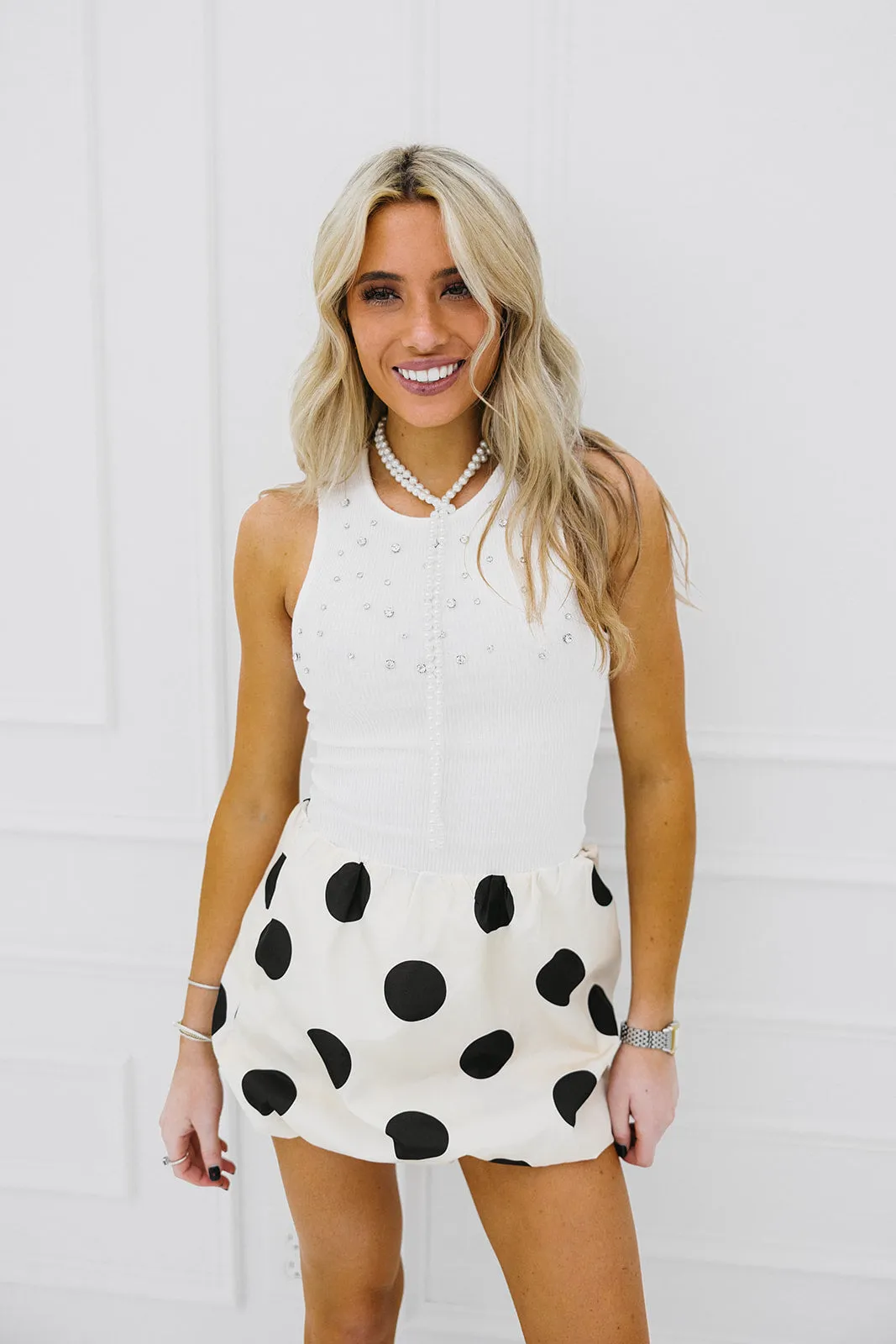 Kyleigh Mini Skirt - Champagne