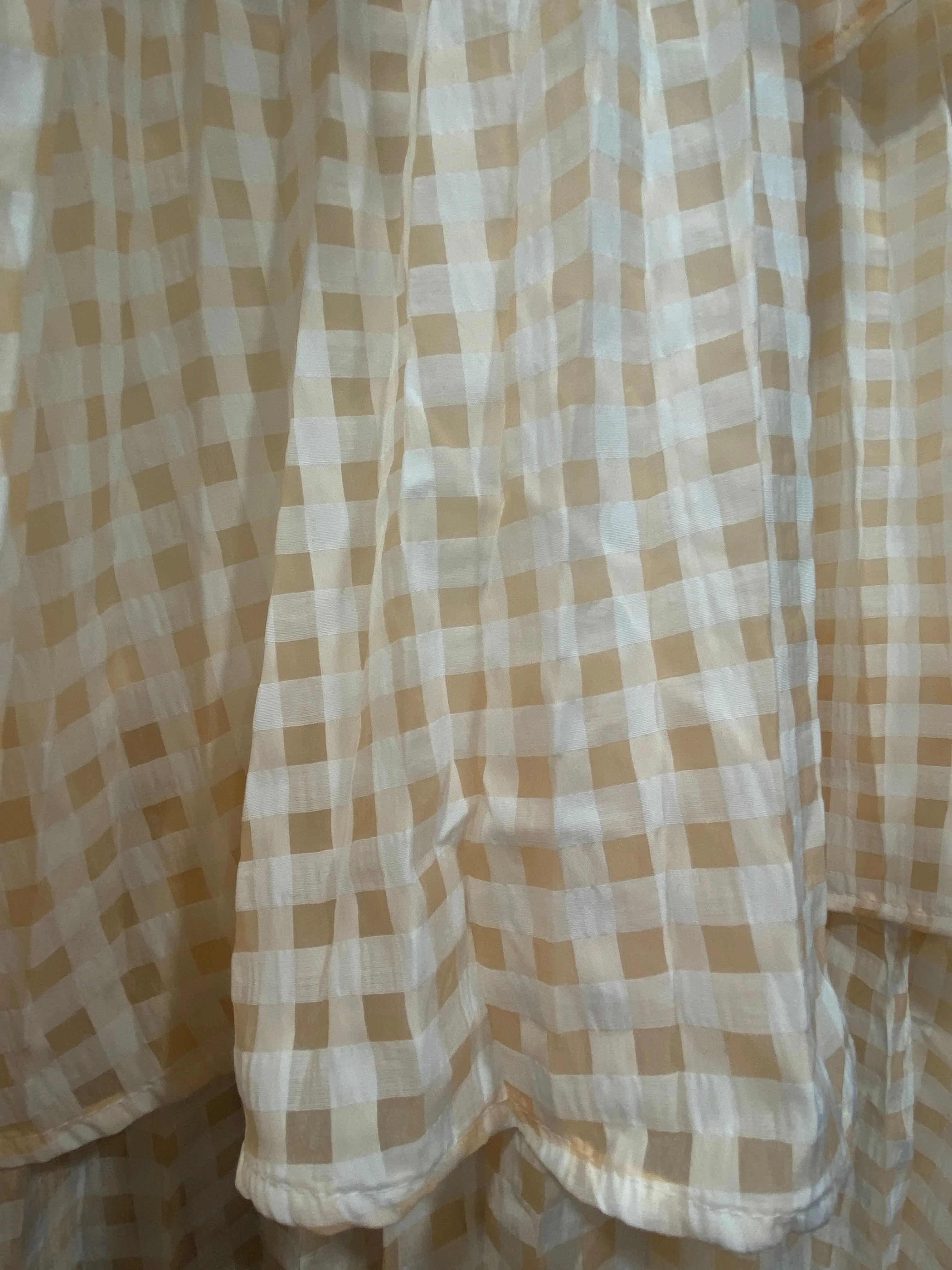 LAYERED CHECK MAXI SKIRT