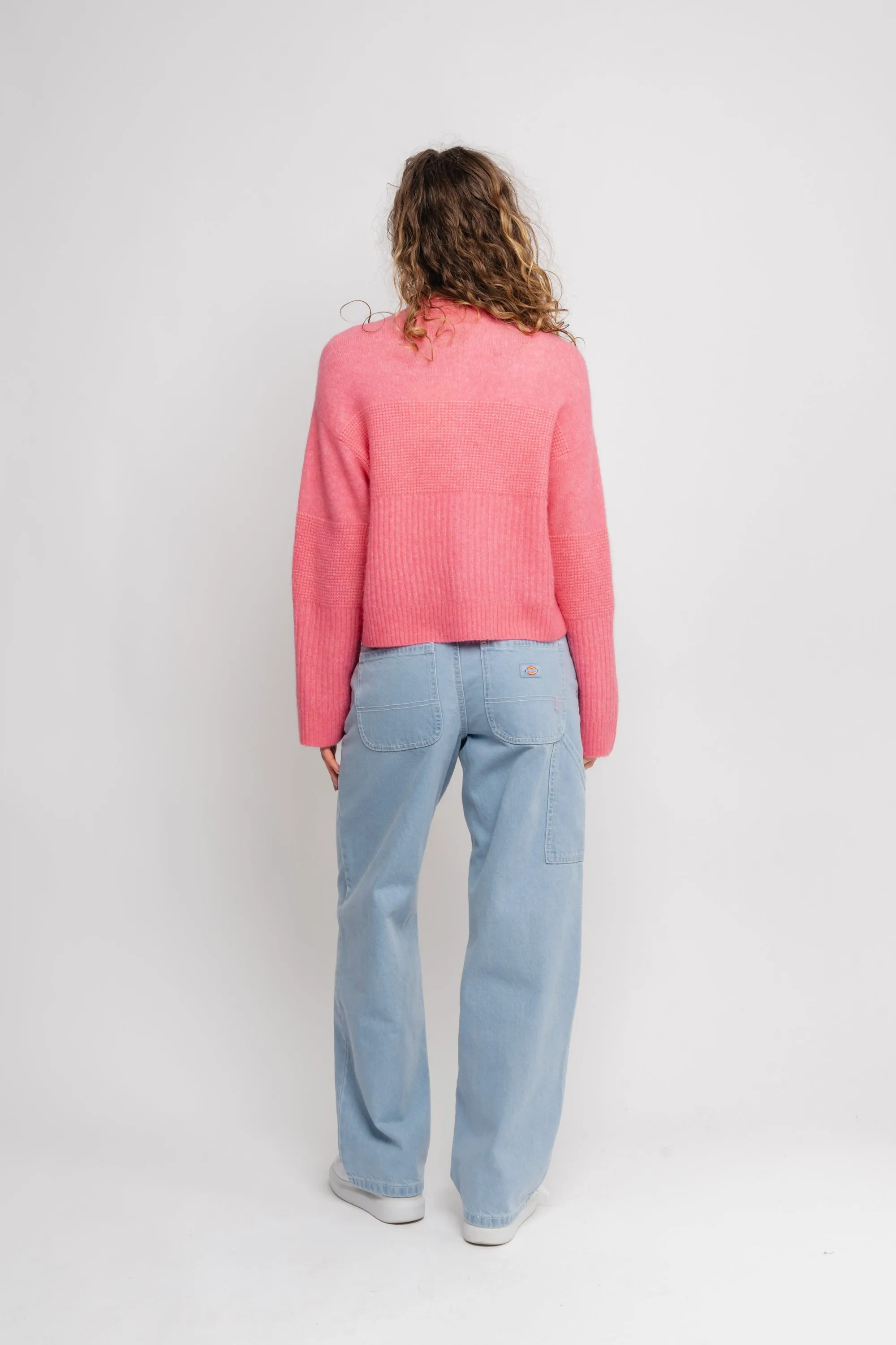 Lediona Hope Cardigan - Bubblegum Melange