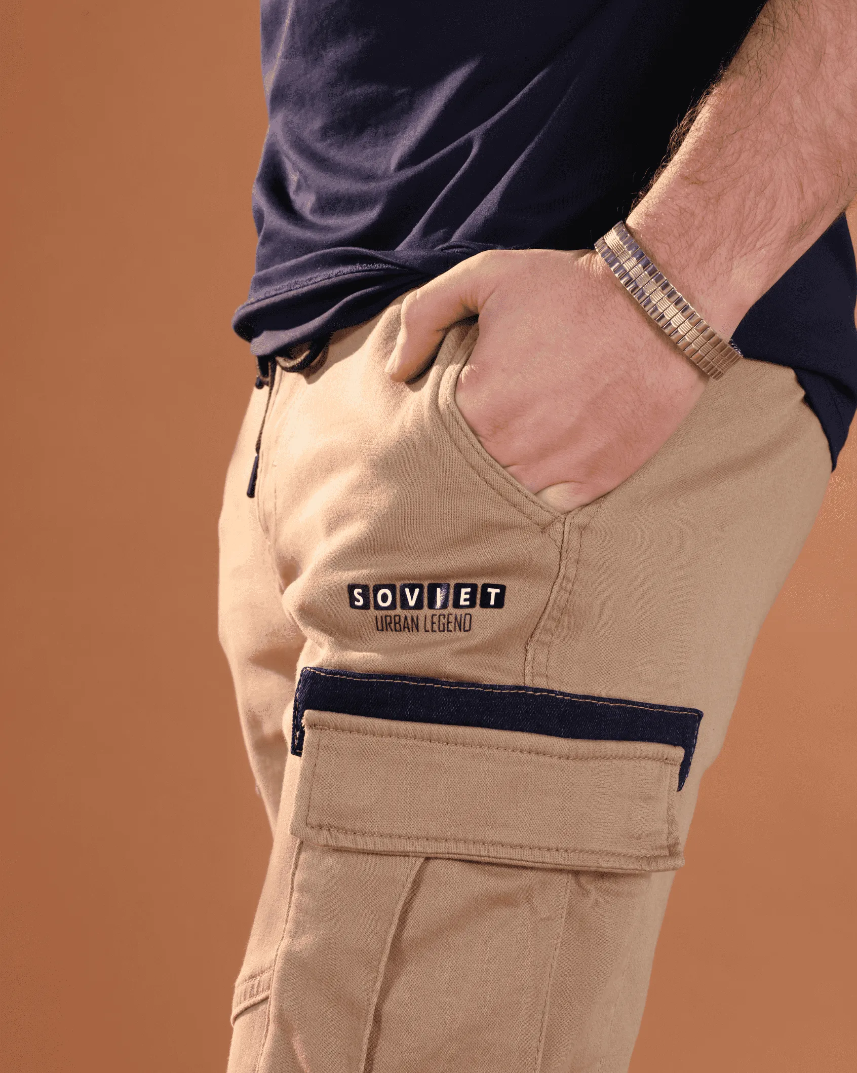 Mens Largo - Slim Leg Cargo Pants
