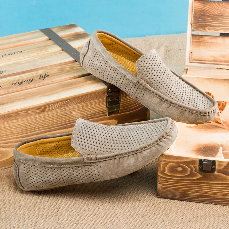 Men's Summer Genuine Leather Shoes | Casual Loafers