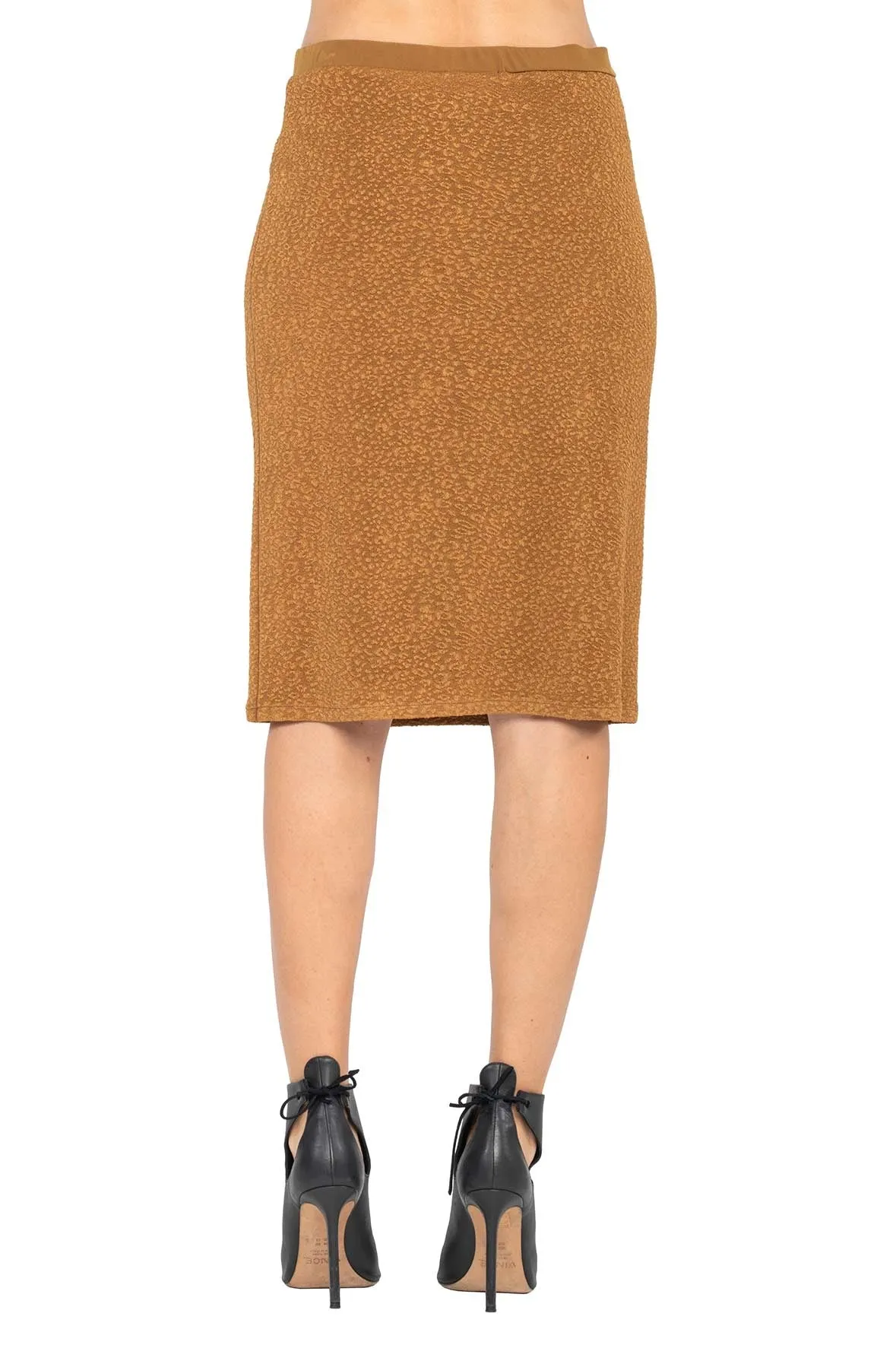 Mid Length Straight Skirt Lined