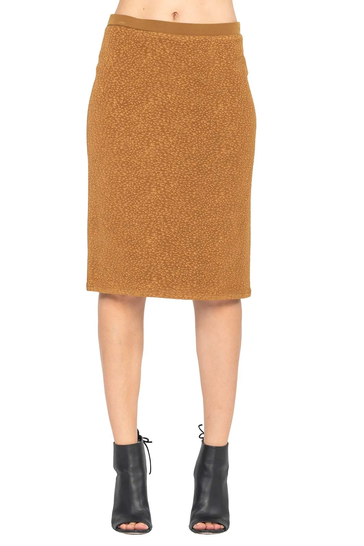 Mid Length Straight Skirt Lined