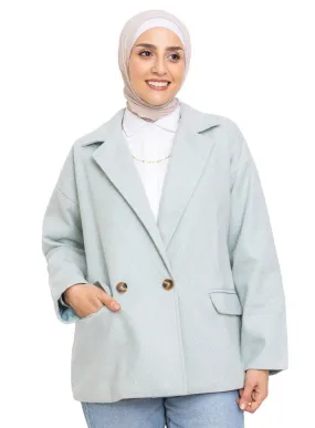 Mint RD-Jacquard Feather Blazer