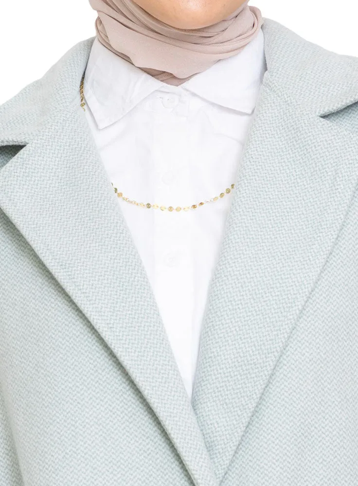 Mint RD-Jacquard Feather Blazer