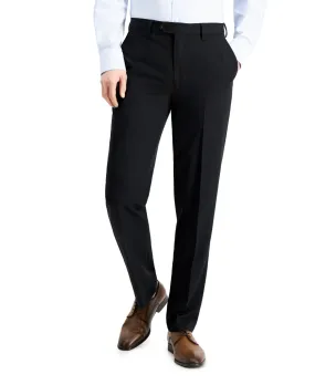 Nautica Mens Slim fit Dress Pants 36 / 29 Black Solid Stretch