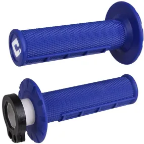 ODI V2 Lock On Half Waffle Grips (Blue)