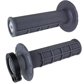 ODI V2 Lock On Half Waffle Grips (Graphite/Grey)