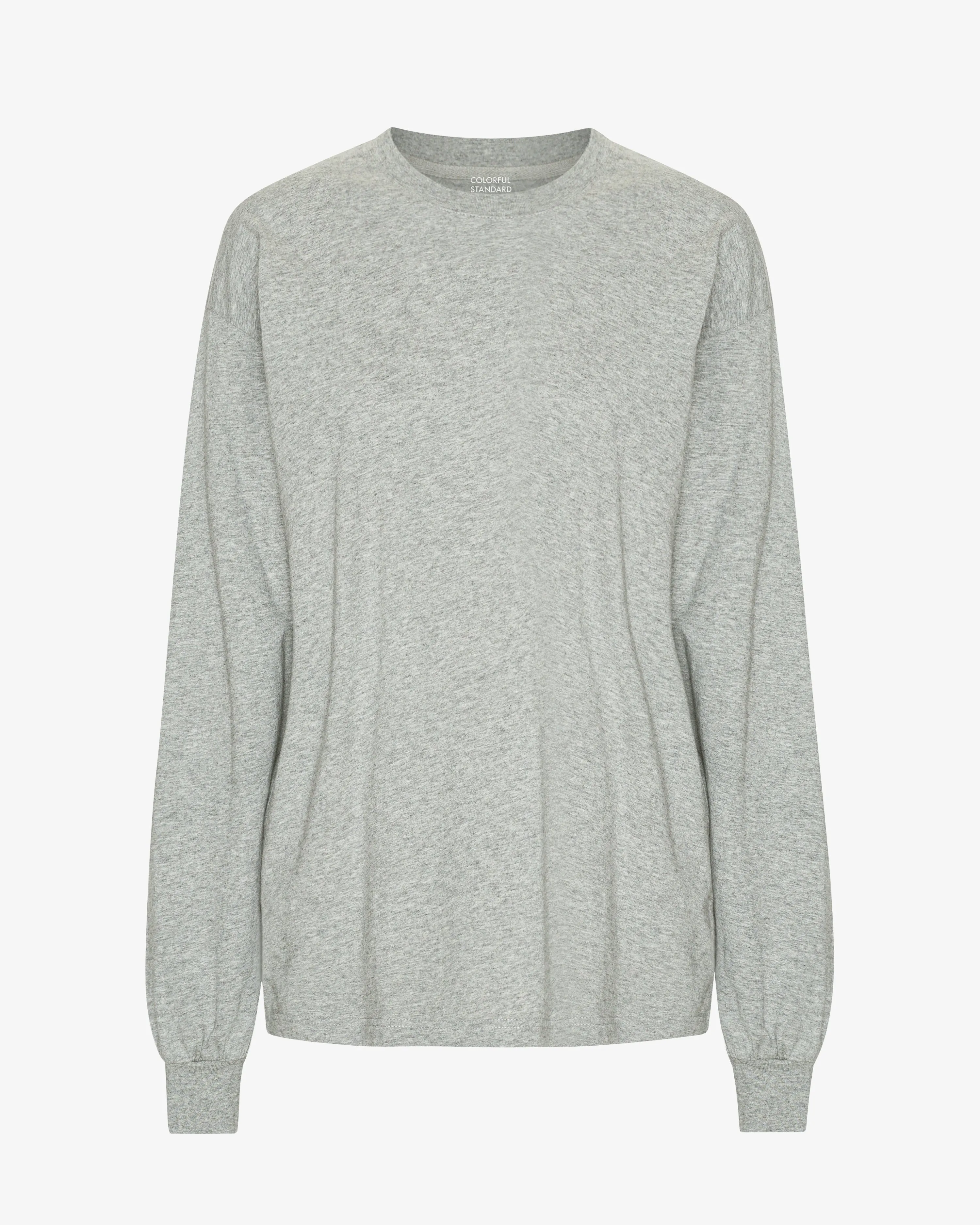 Oversized Organic LS T-Shirt - Heather Grey