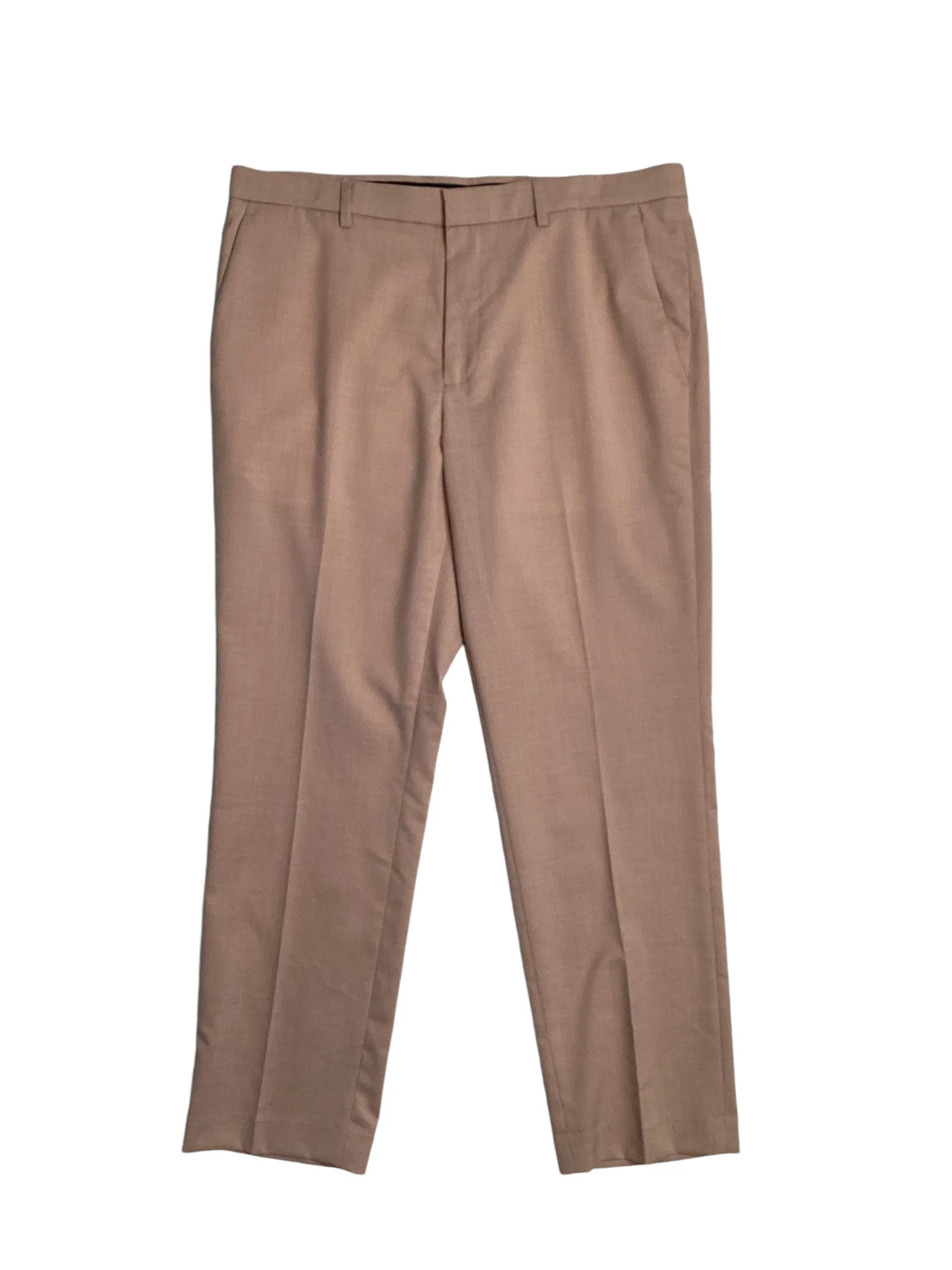 Perry Ellis Portfolio Men's Slim Fit Stretch Dress Pants Salmon Pink30 x 29