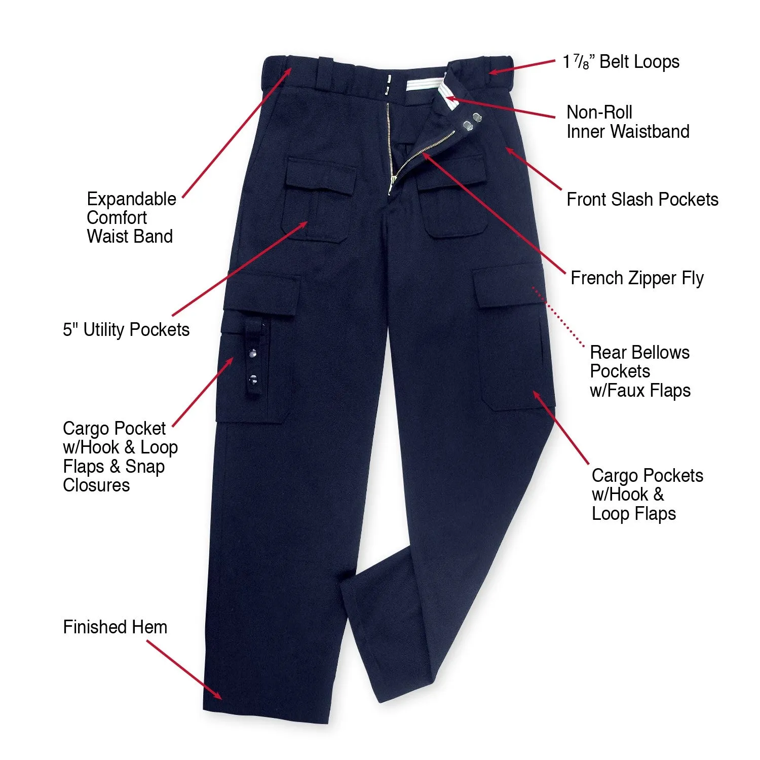 Rothco Mens P.S.T (Public Safety Tactical) Pants - Size 30 - 42