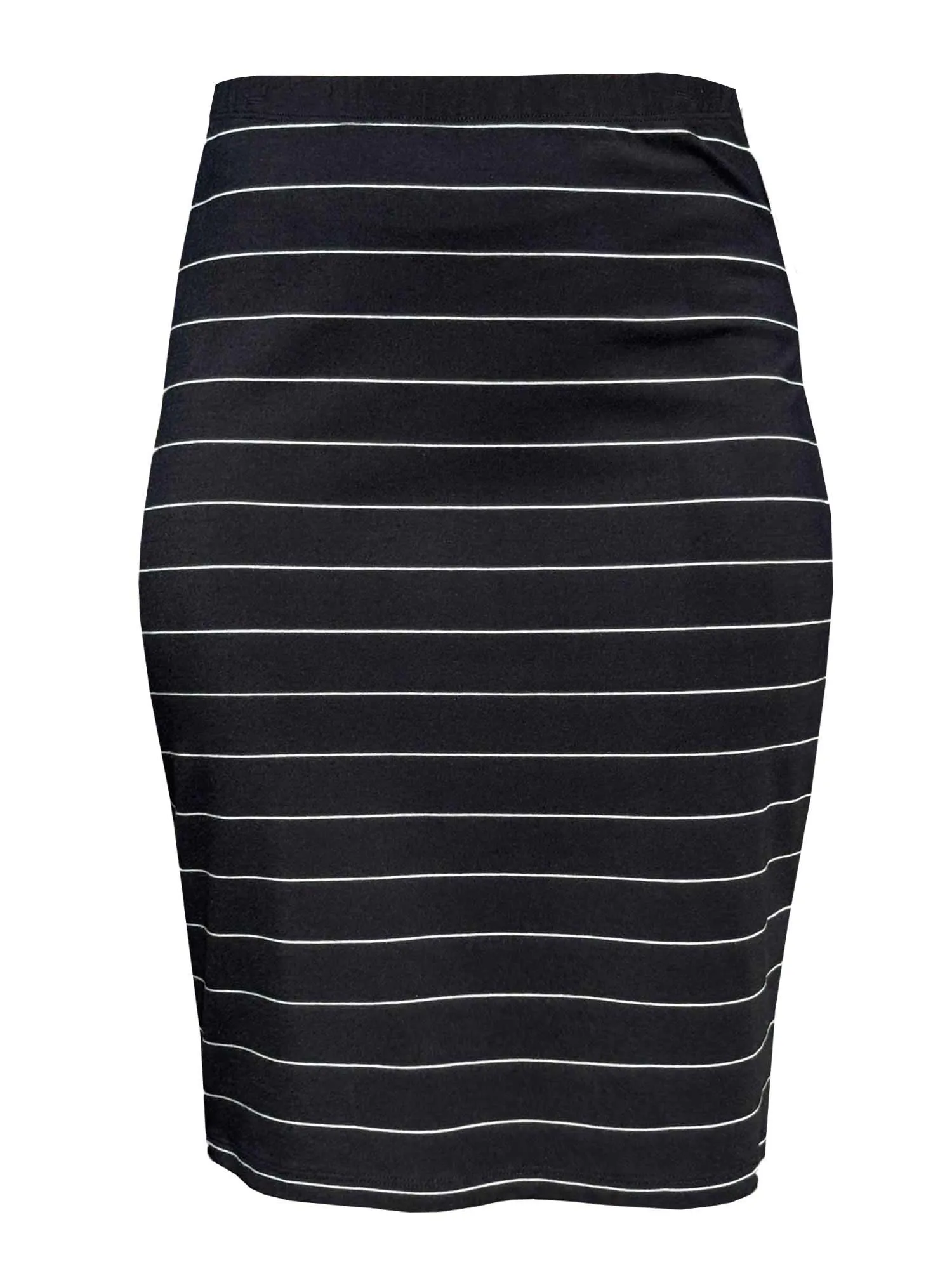 Salma striped pencil skirt