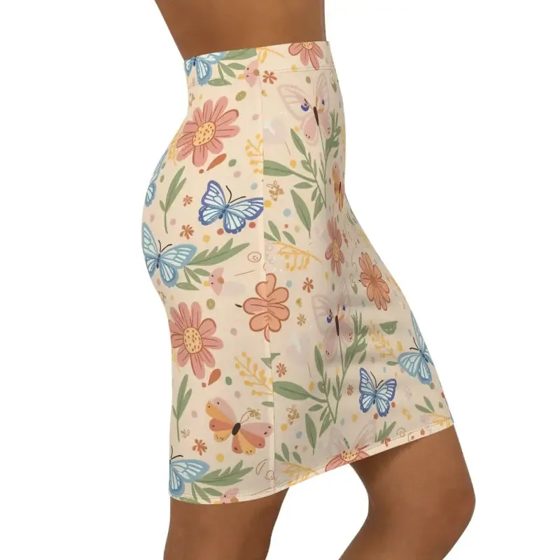Sleek & Chic Dipaliz Pencil Skirt 4 Way Stretch