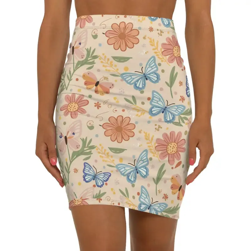 Sleek & Chic Dipaliz Pencil Skirt 4 Way Stretch
