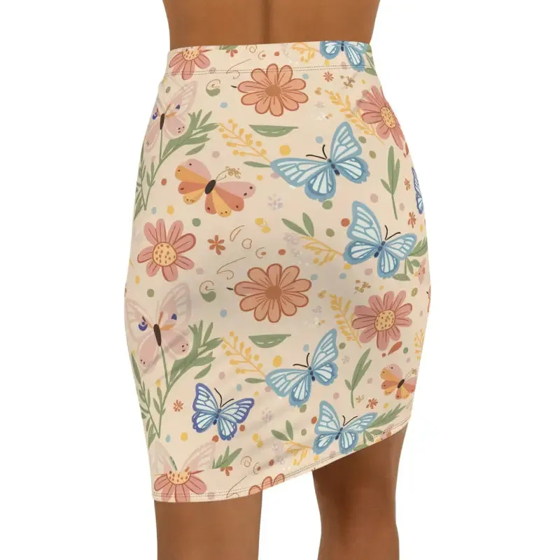 Sleek & Chic Dipaliz Pencil Skirt 4 Way Stretch